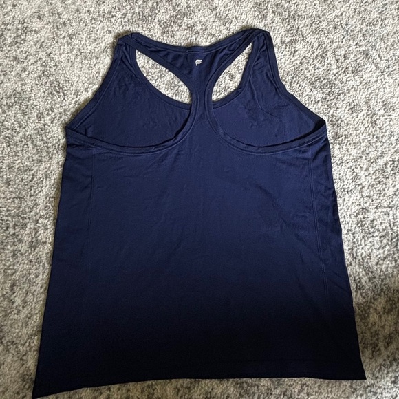 Fabletics Racerback Workout Tank Collegiate Navy Blue Size: Large - Picture 5 of 5